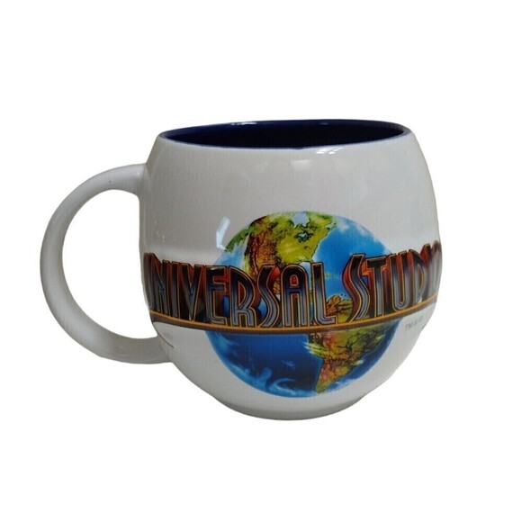 *2/$25* Universal Studios Coffee Mug Ceramic Heavyweight Ivory Blue - Picture 3 of 10